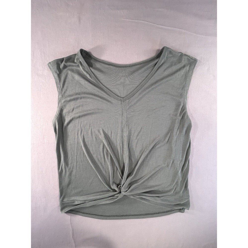 Freely Active Twist Front Sage Tank Top Women's Large‎ Athleisure yoga